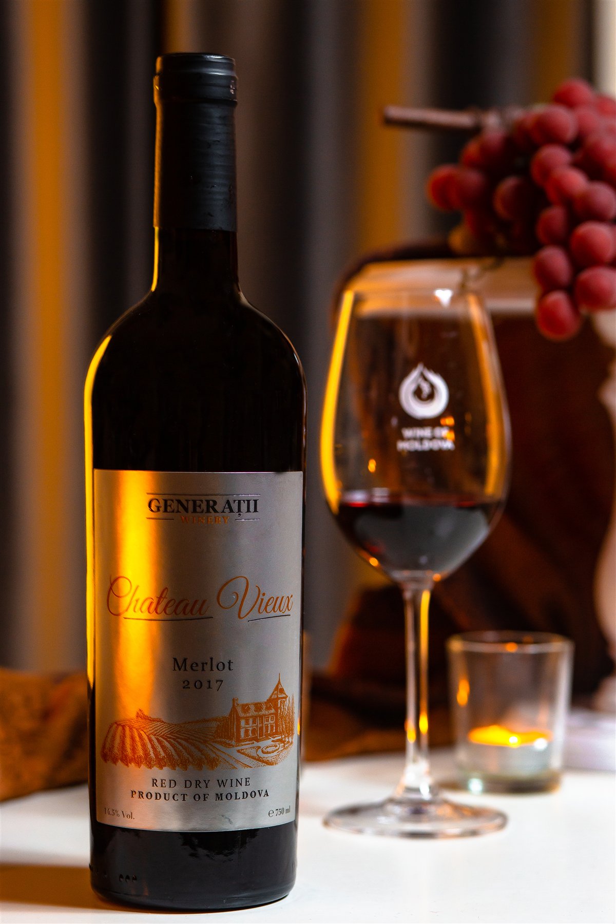 Generatii Chateau Vieux entry-level Merlot bottle